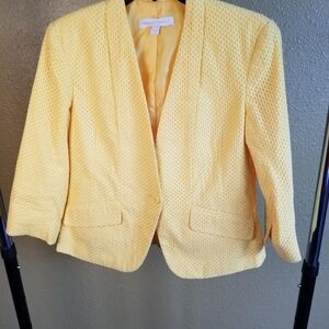 New York & Company Yellow Women's Blazer